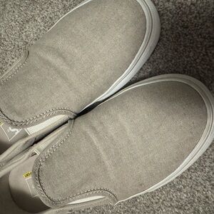 Woman’s size 8.5 grey Vans Classic Slip on Shoe